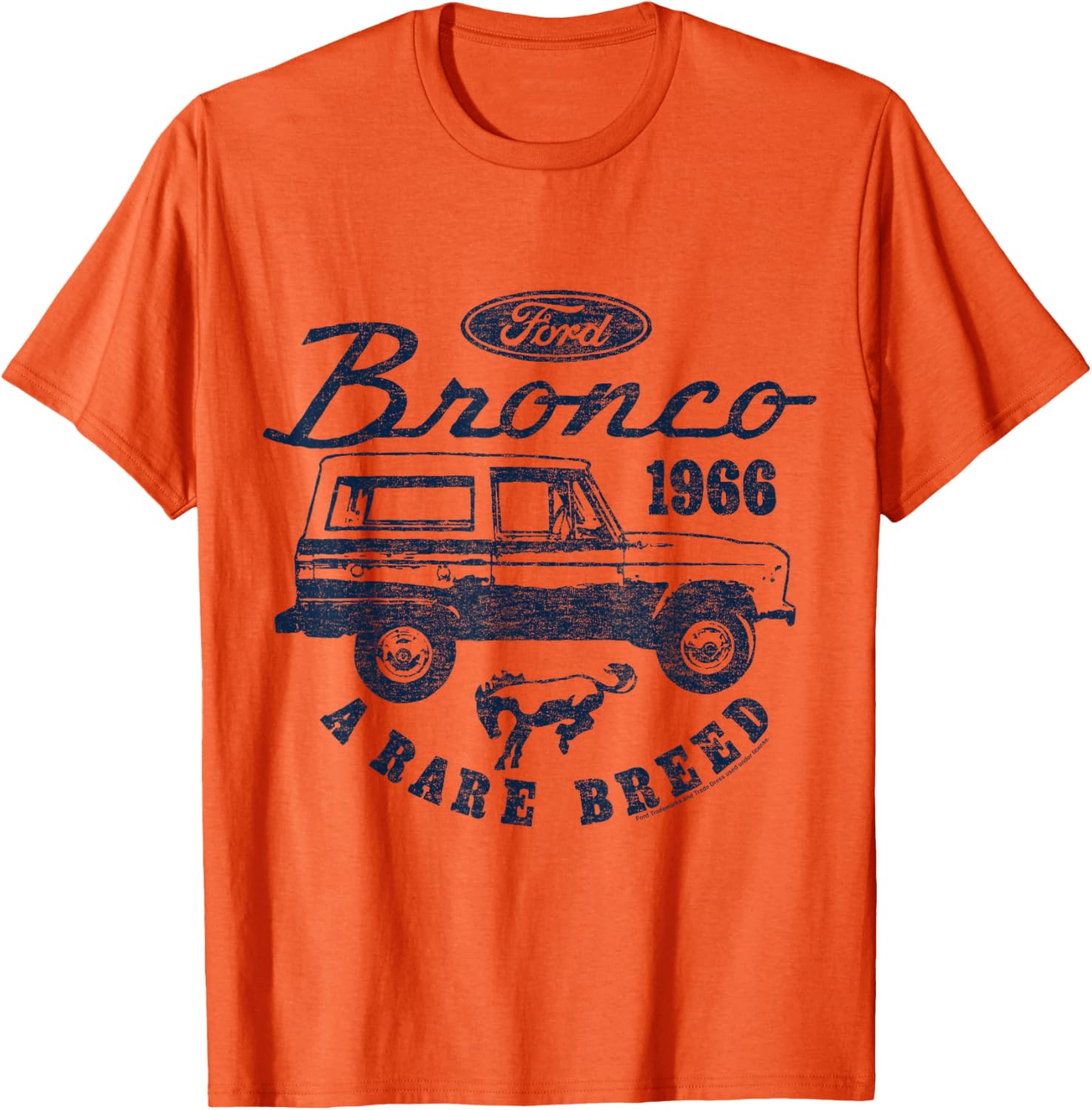 Ford Bronco 1966 Rare Breed Logo T-Shirt for Enthusiasts and Collectors - 6