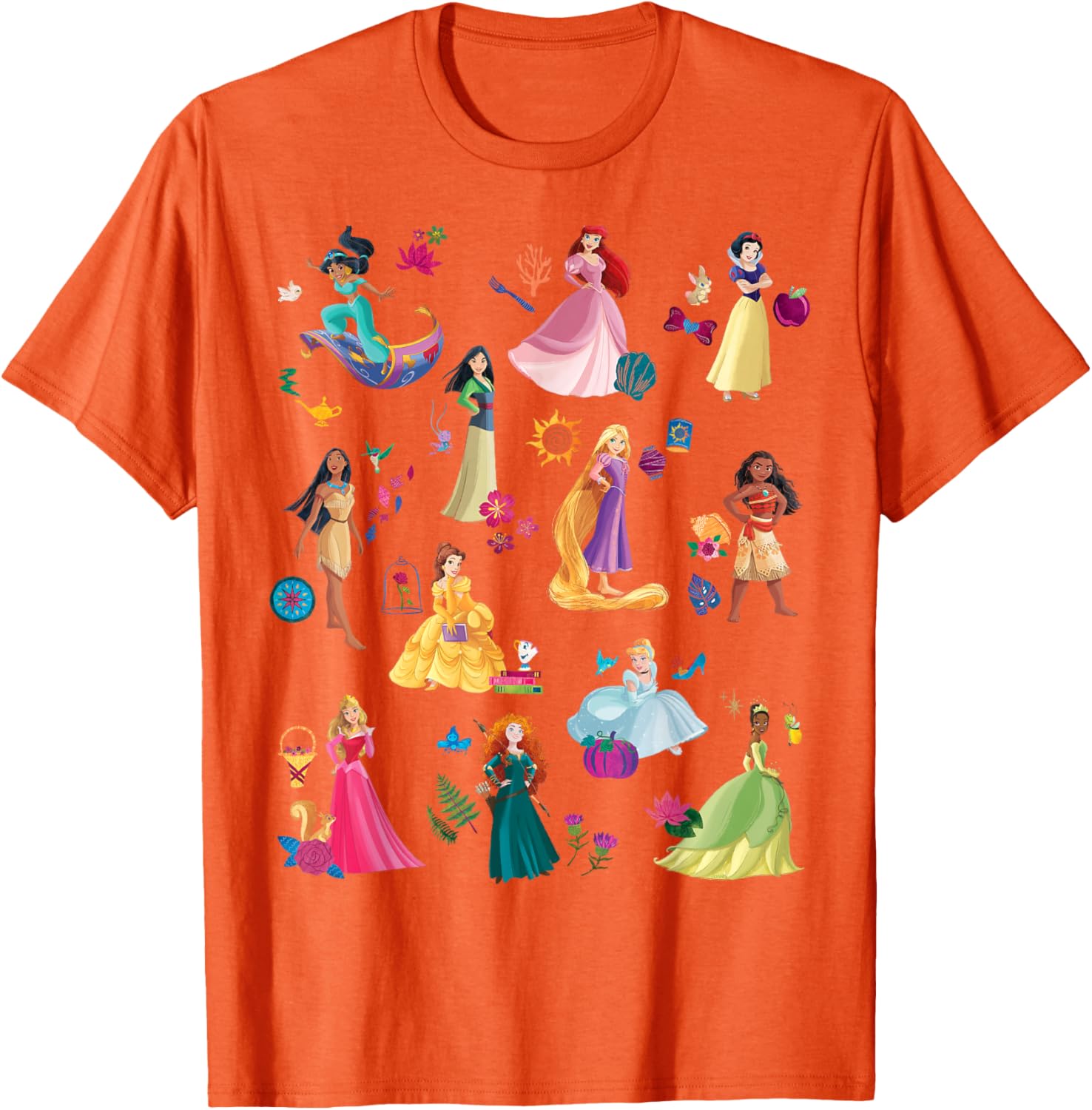 Disney Princess Magical Print T-Shirt for Kids Fun and Fashionable Wear - 2