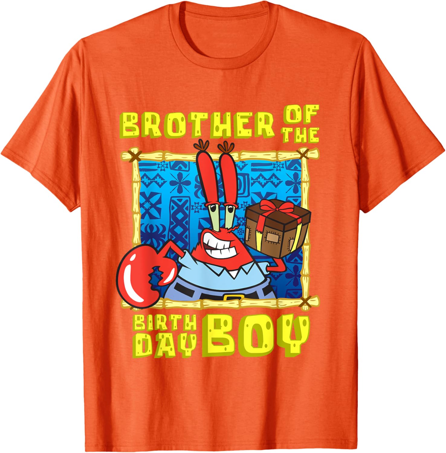 Mademark SpongeBob Mr. Krabs Brother Birthday T-Shirt for Boys - 8