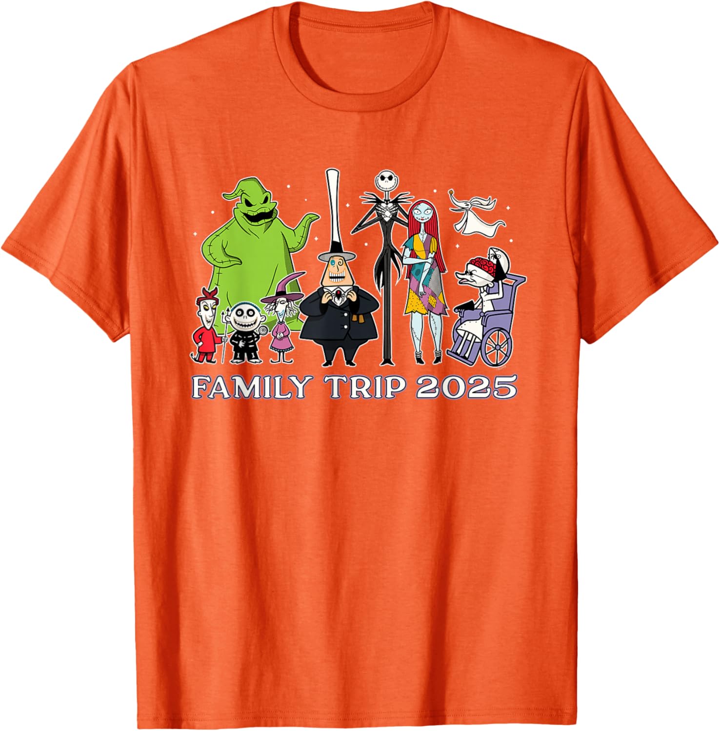Disney The Nightmare Before Christmas Family Trip T-Shirt 2025 Fun Design - 15