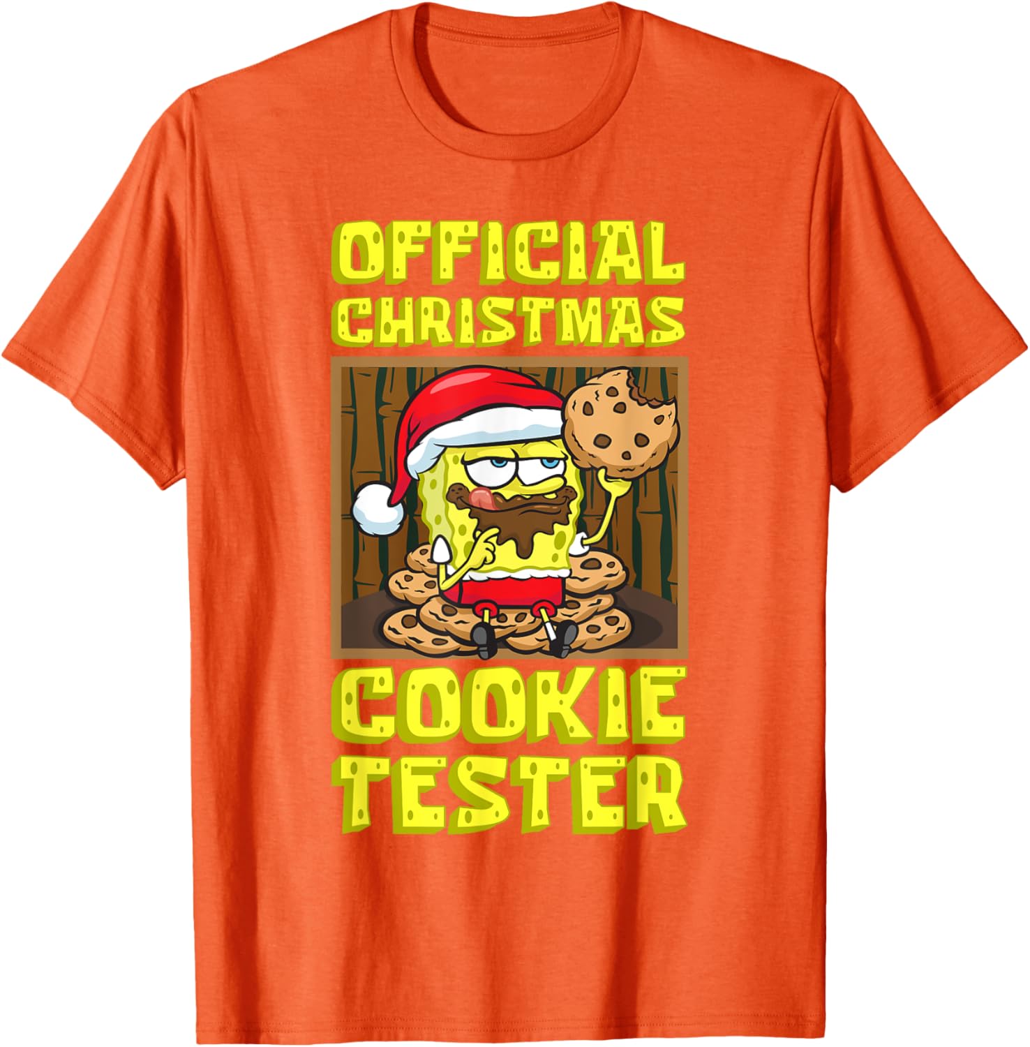 Mademark SpongeBob Christmas Funny Cookie Tester T-Shirt for Kids & Adults - 4