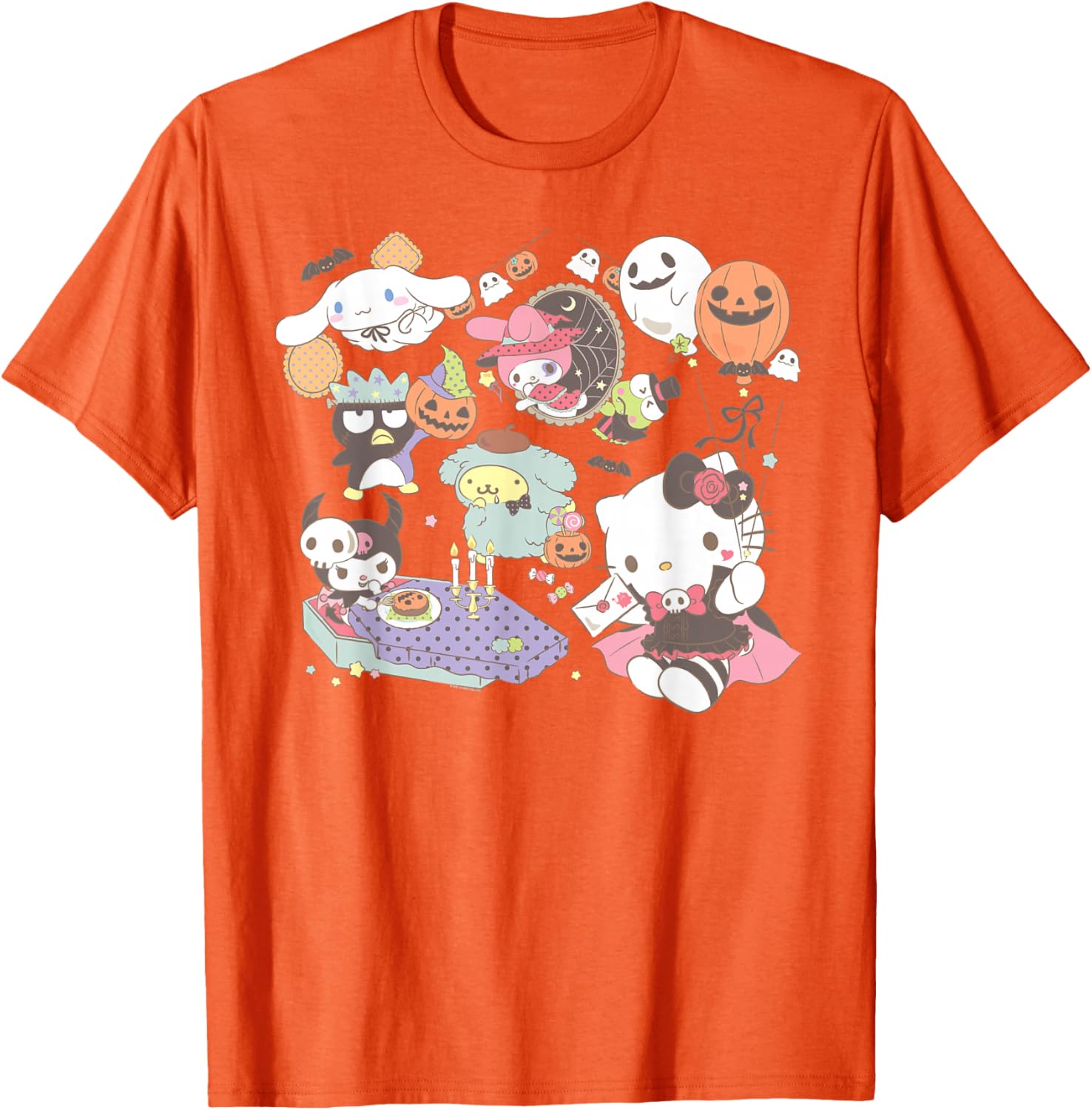 Sanrio Characters Halloween T-Shirt Fun Costume Party Apparel - 1