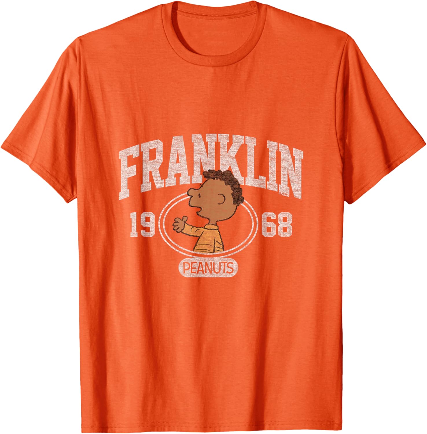 Franklin Collegiate 1968 Peanuts T-Shirt for Vintage Cartoon Fans - 1