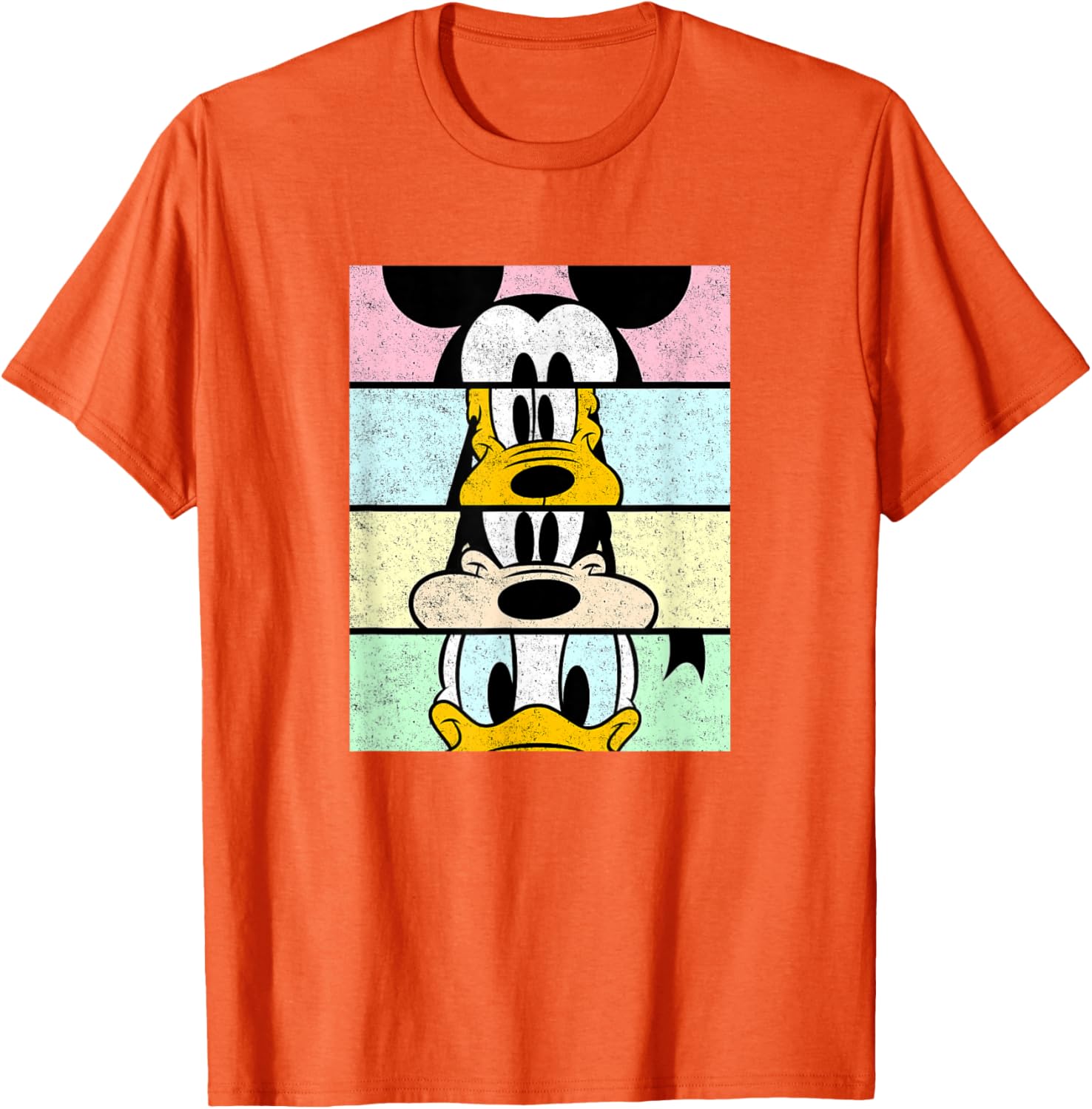 Disney Mickey And Friends Distressed Comic Panels T-Shirt for Fun Fans - 3