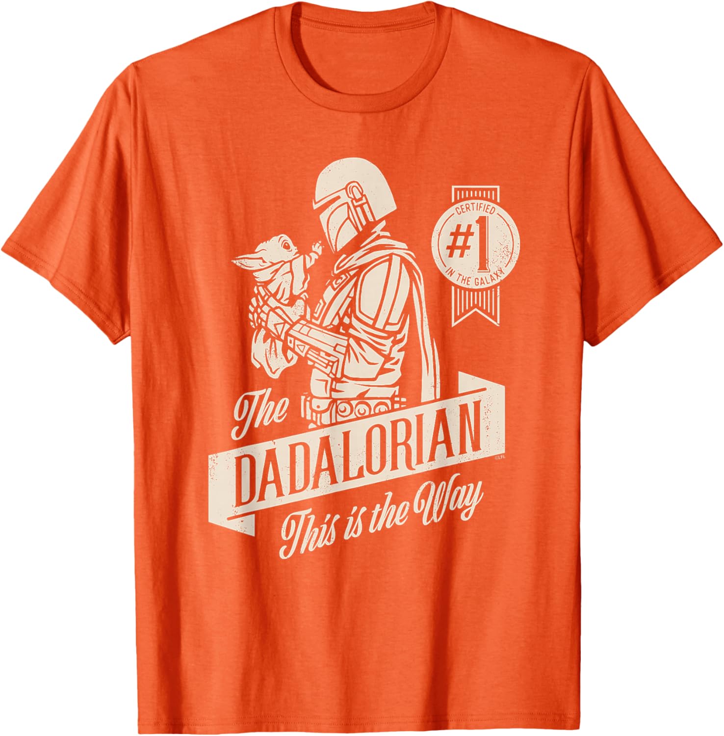 Star Wars Mandalorian Grogu Dadalorian Father's Day T-Shirt for Dads - 17