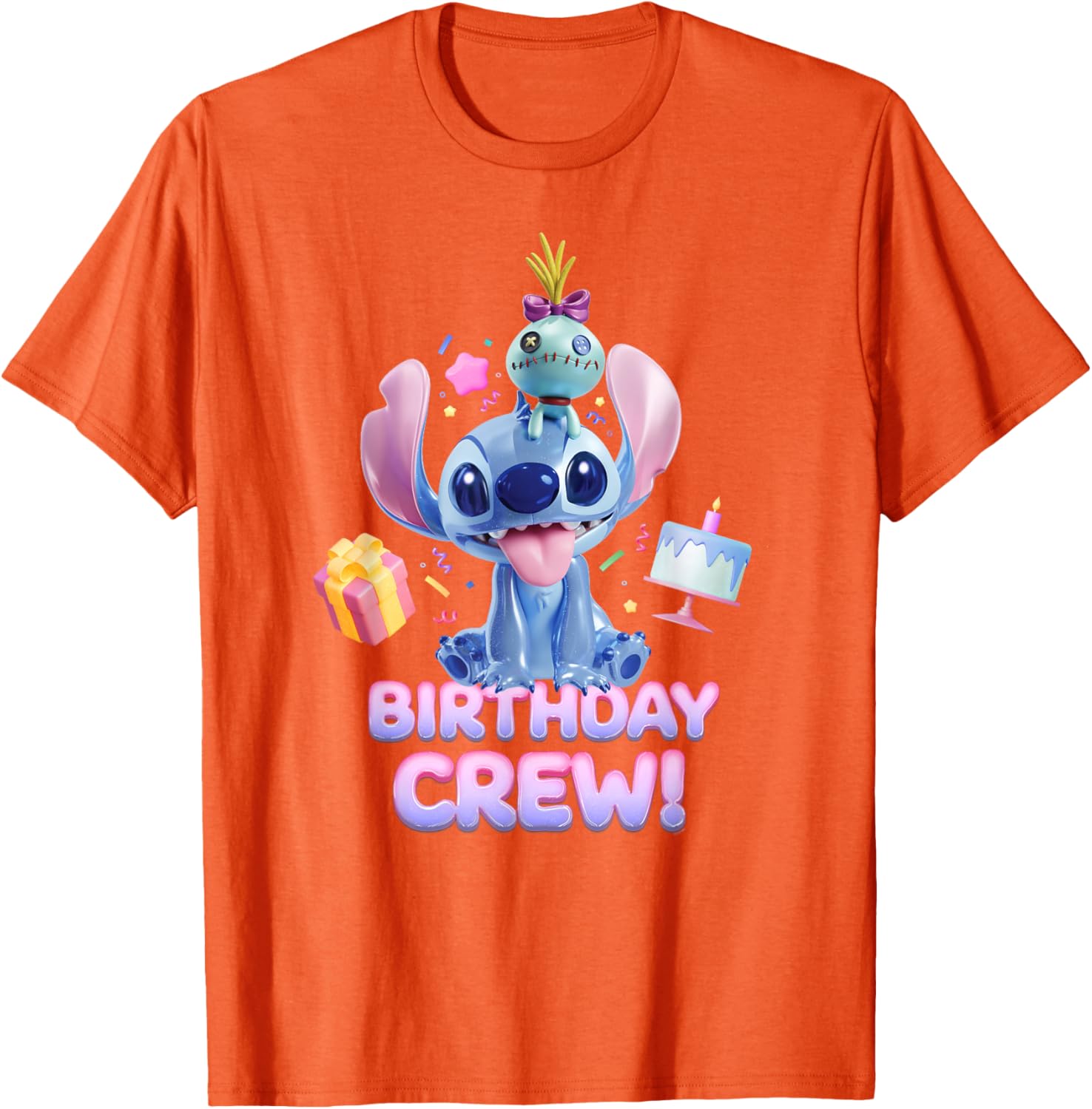 Disney Lilo & Stitch Big Shiny Birthday Crew T-Shirt for Fun Celebrations - 26