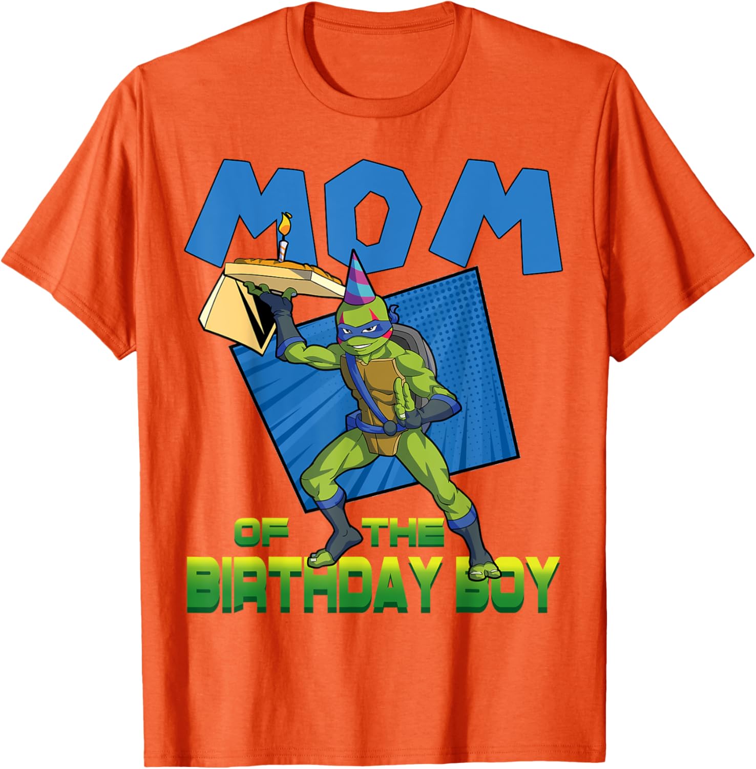 Mademark TMNT Leo Mommy of the Birthday Boy Pizza Party T-Shirt - 2