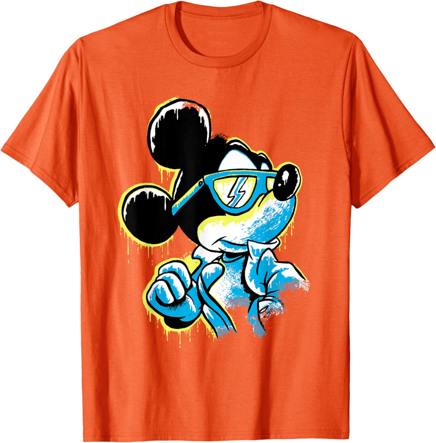 Disney Mickey Mouse Icy Cool Paint Drip T-Shirt for Fun Fashion Lovers - 16
