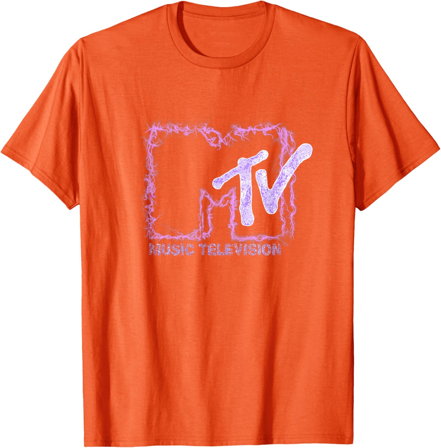 Mademark x MTV Official Logo T-Shirt with Purple Electric Flashes - 13
