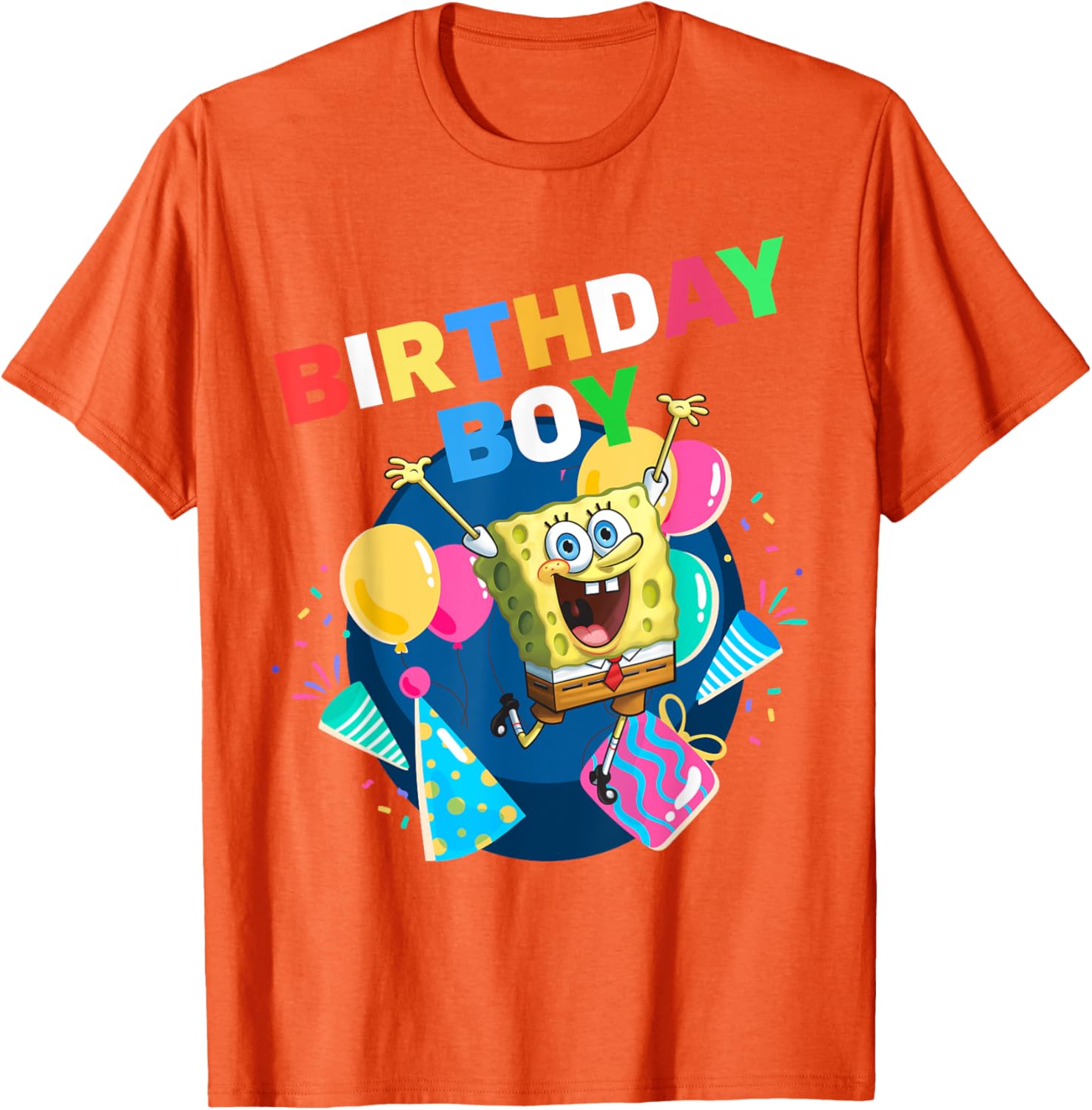 Mademark SpongeBob SquarePants Birthday Boy Celebration T-Shirt for Kids - 13