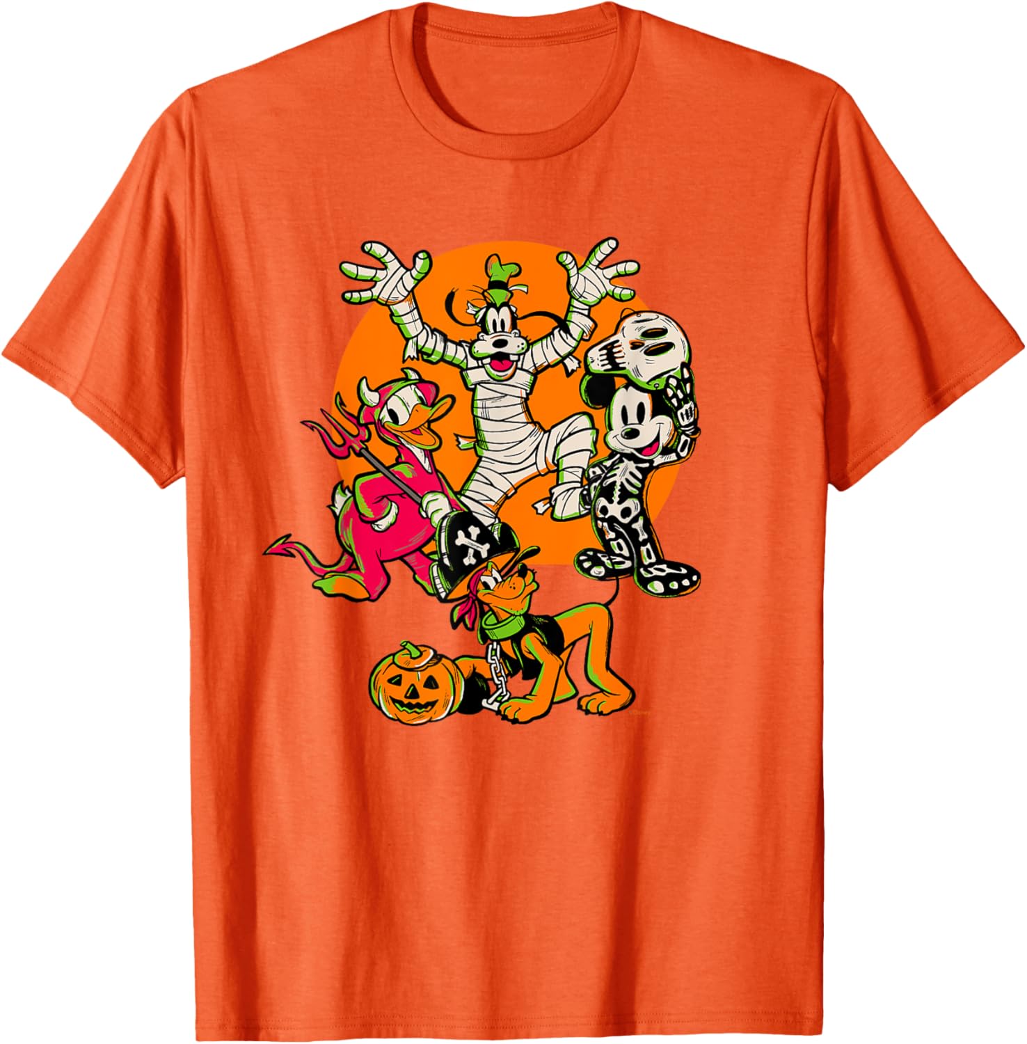 Disney 100 Mickey, Donald, Goofy & Pluto Halloween Costume T-Shirt - 25