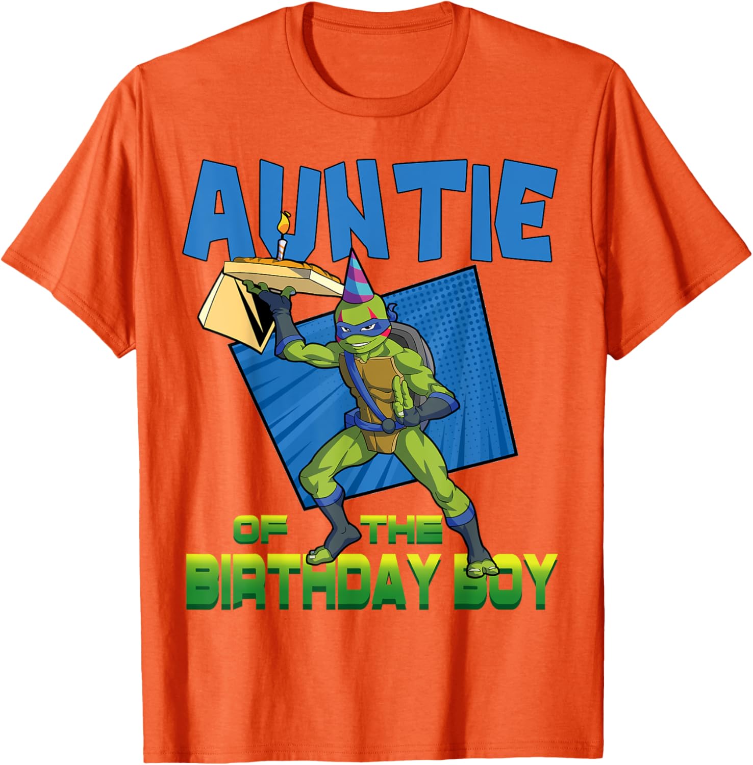 Mademark Teenage Mutant Ninja Turtles Leo Birthday Boy Pizza Party T-Shirt - 21
