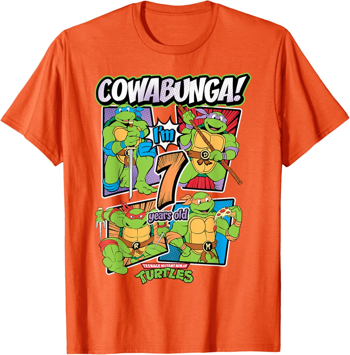 Mademark Teenage Mutant Ninja Turtles T-Shirt for Kids Age 7 Cute Design - 8
