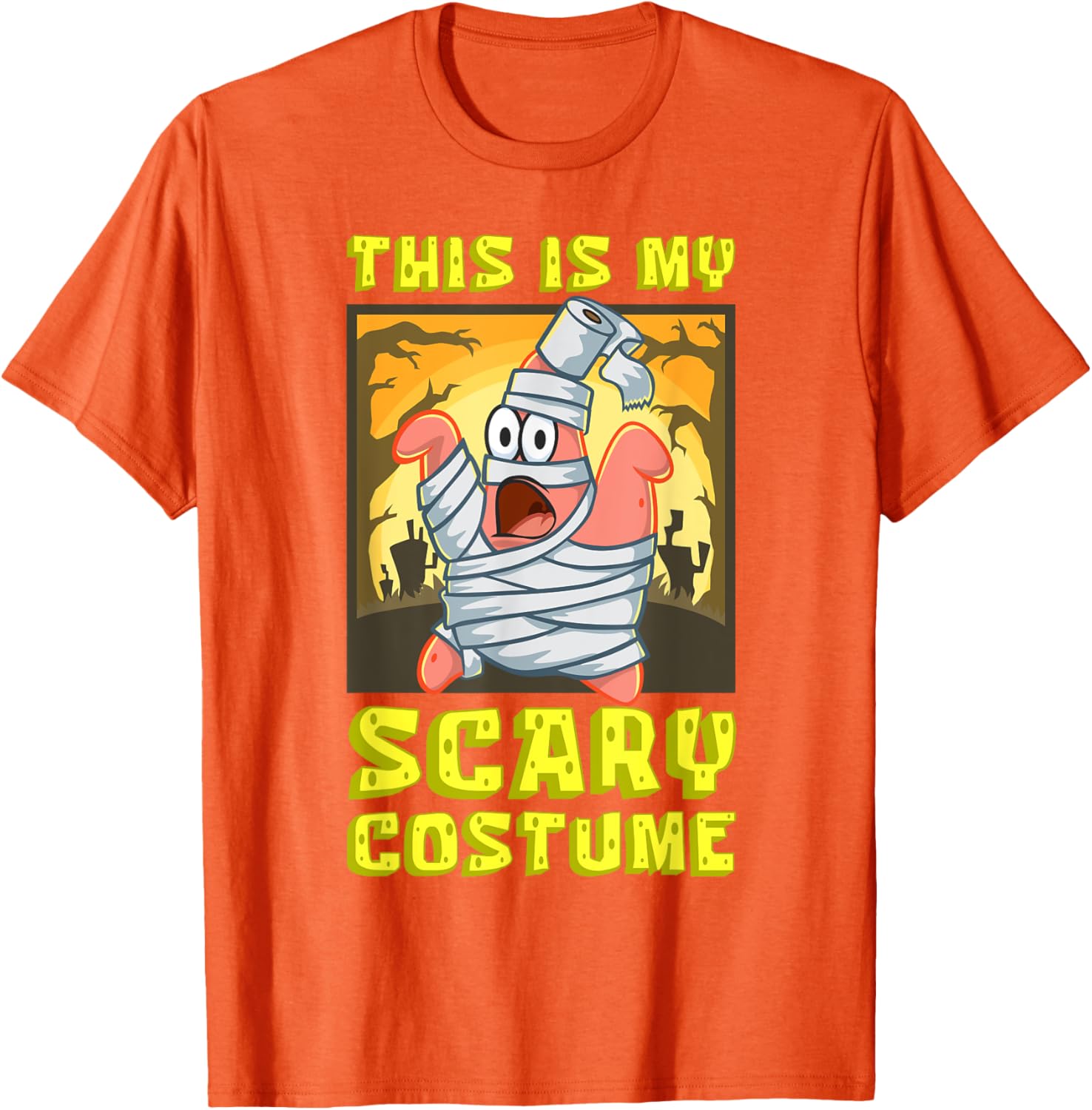 Mademark SpongeBob Halloween Patrick Mummy T-Shirt Fun Costume Apparel - 13