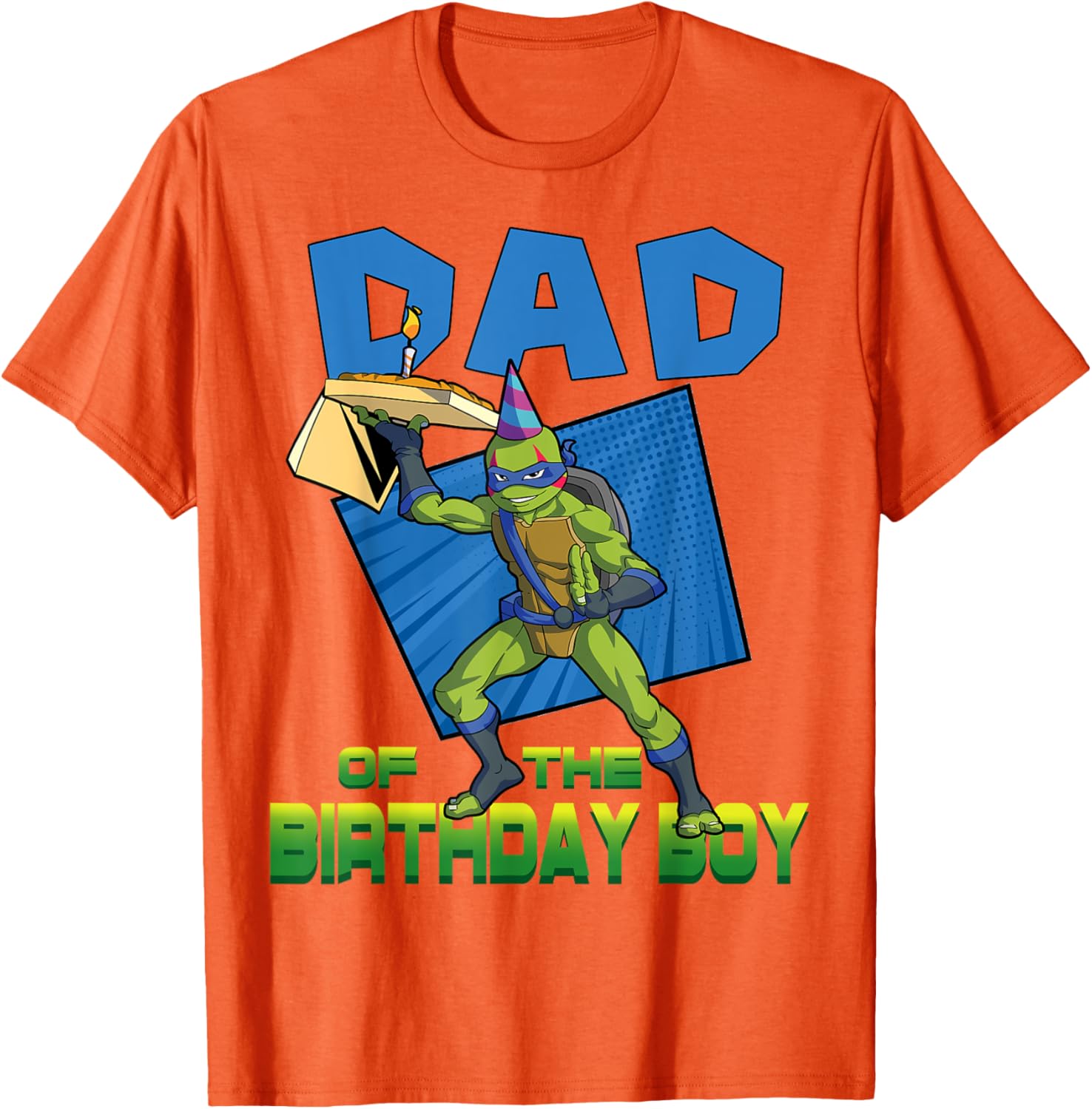 Leo Daddy of the Birthday Boy Pizza Theme T-Shirt for Ninja Turtles Fans - 24