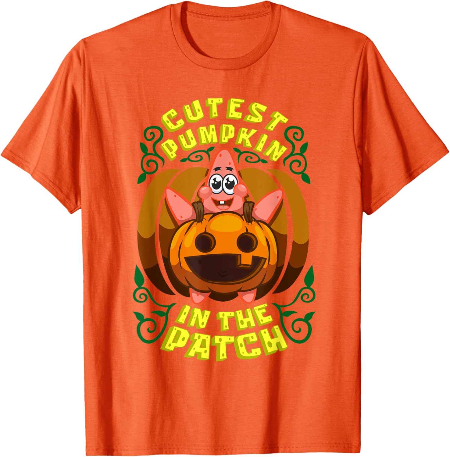 Mademark SpongeBob Halloween Patrick Star Pumpkin T-Shirt for Kids - 8