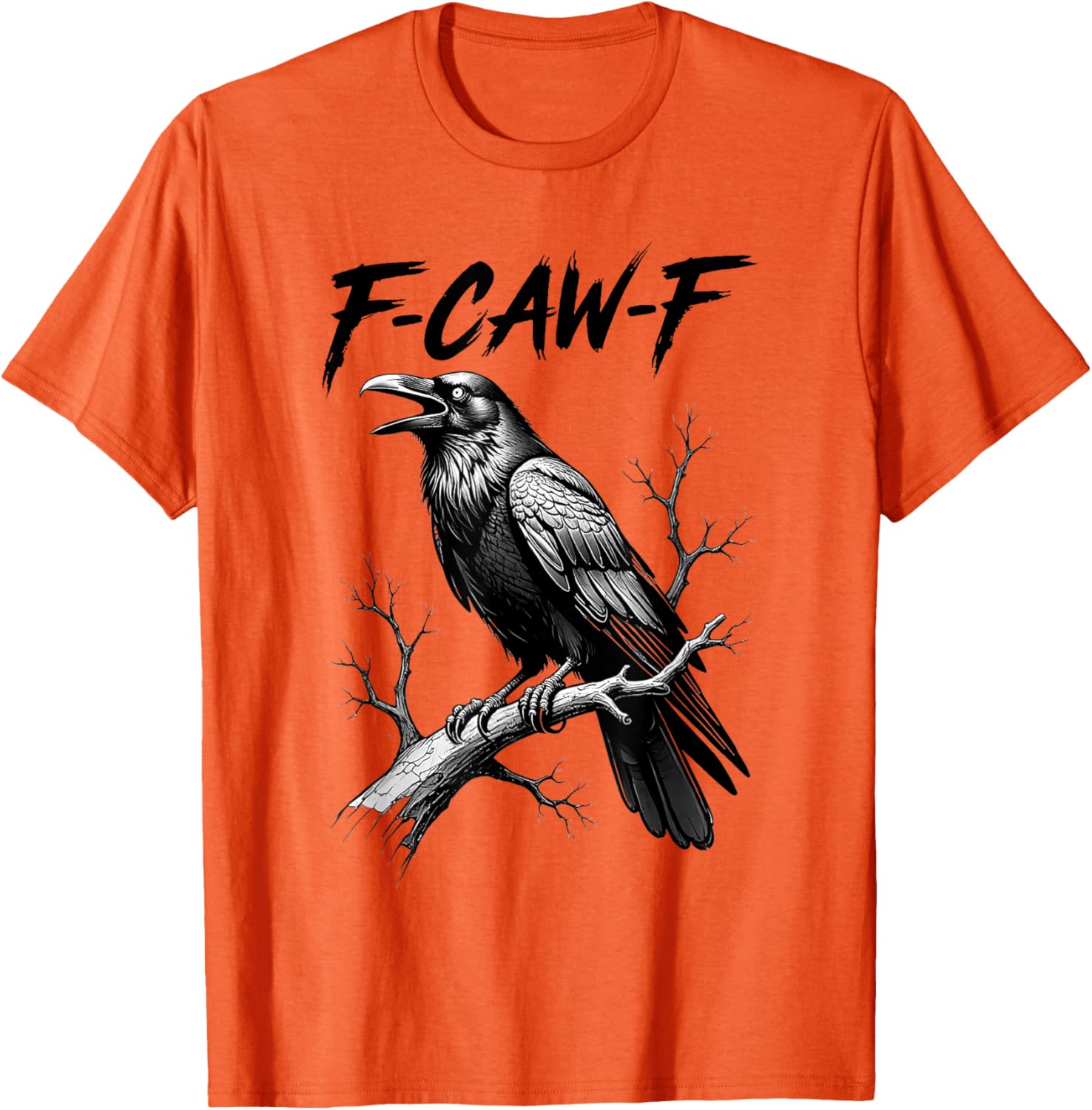 Funny Black Crow Lover T-Shirt - Dark Humor Black Bird Design - 20