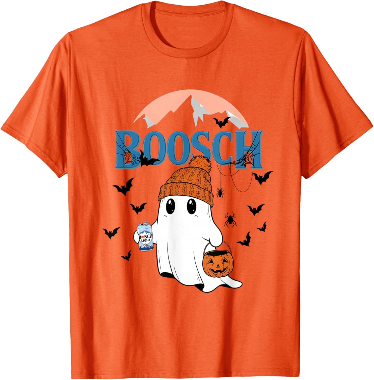 Cute Ghost Beer Pumpkins Halloween T-Shirt for Fun Holiday Spirit - 19