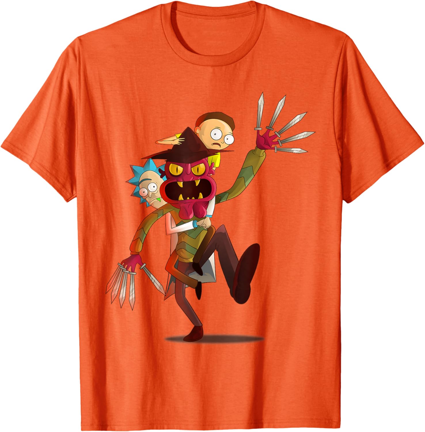 Mademark Rick and Morty Nightmare on Scary Street T-Shirt for Fans - 6
