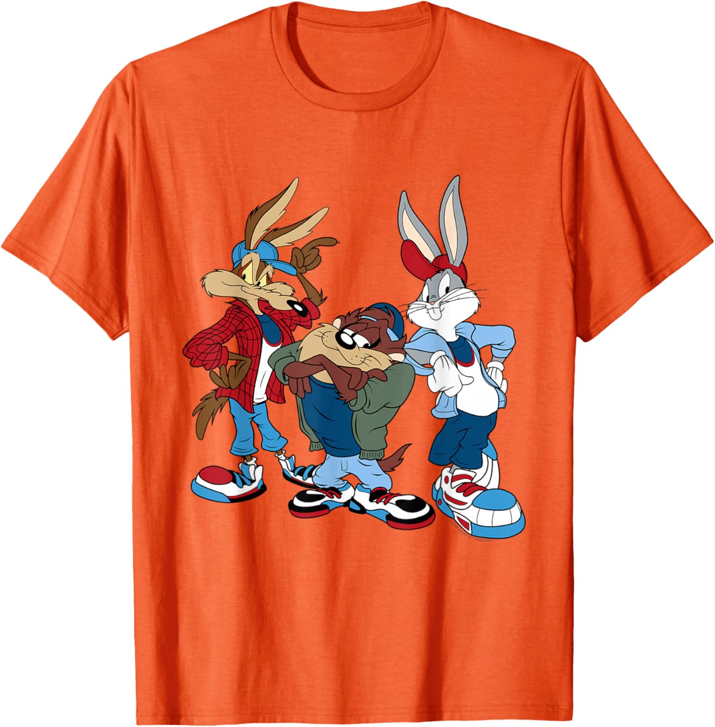 Looney Tunes T-Shirt featuring Wiley, Bugs, and Taz - Fun Cartoon Apparel - 15