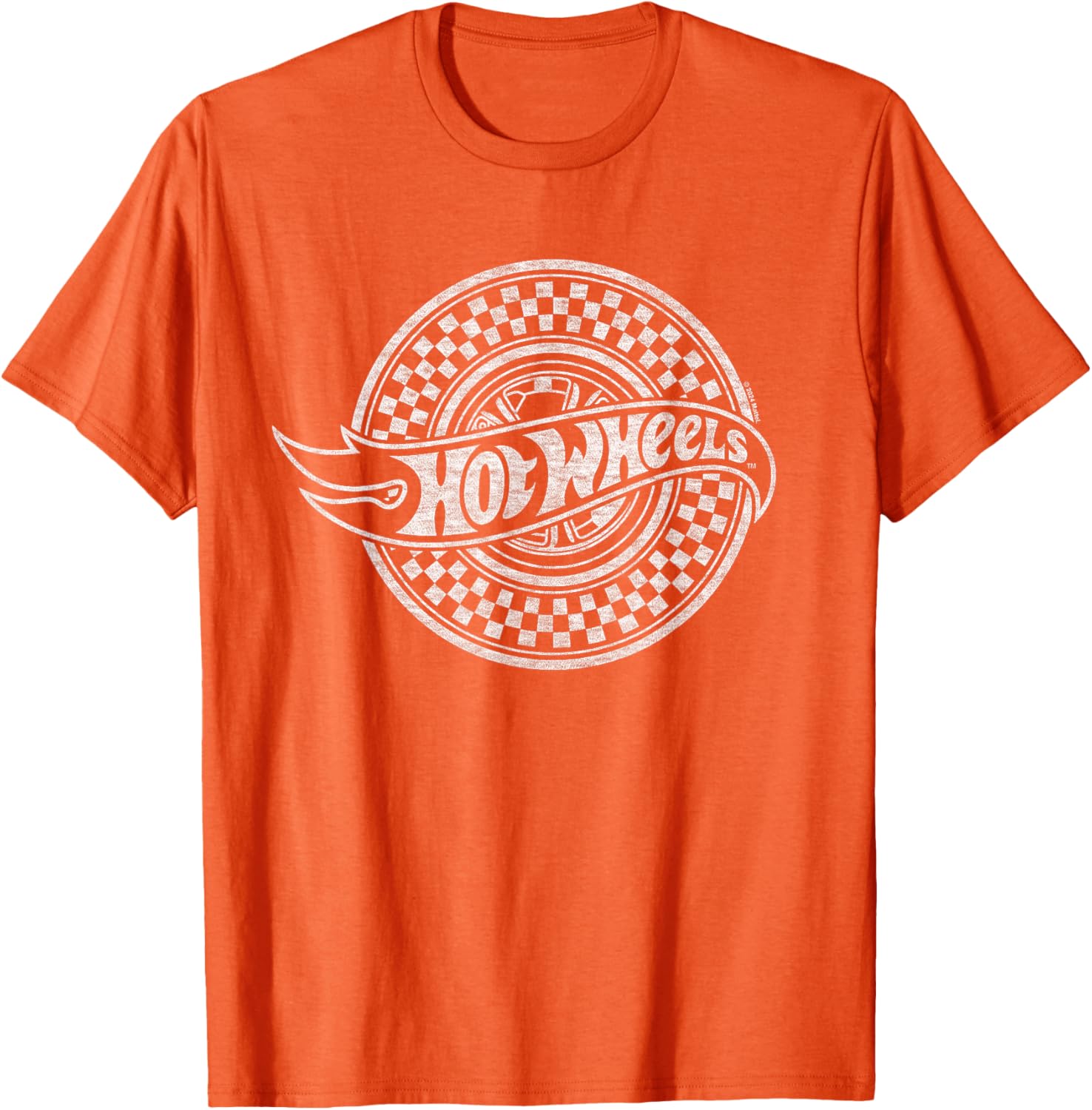 Hot Wheels Checked Circle Logo T-Shirt for Kids and Adults Fashion - 8