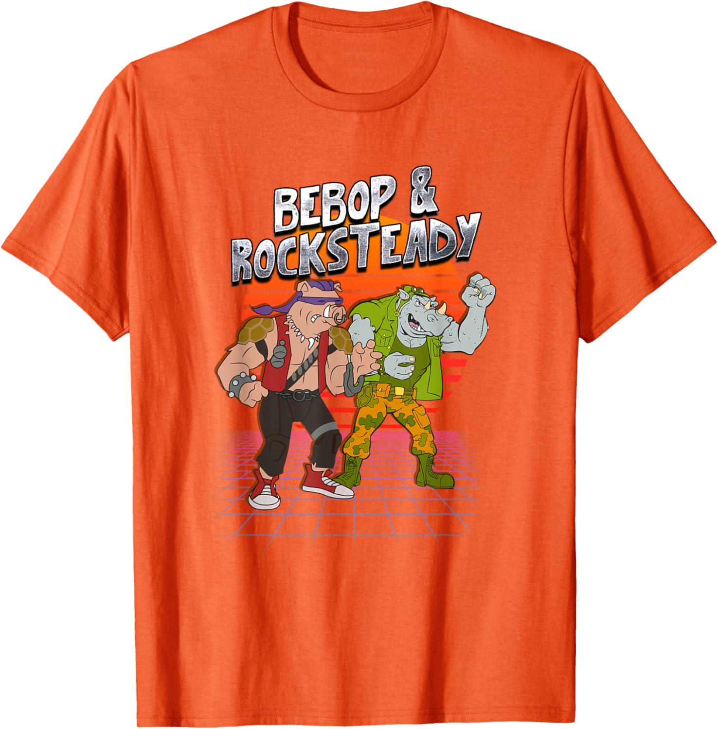 Mademark x TMNT Bebop and Rocksteady Retro Style T-Shirt for Fun Fashion - 12