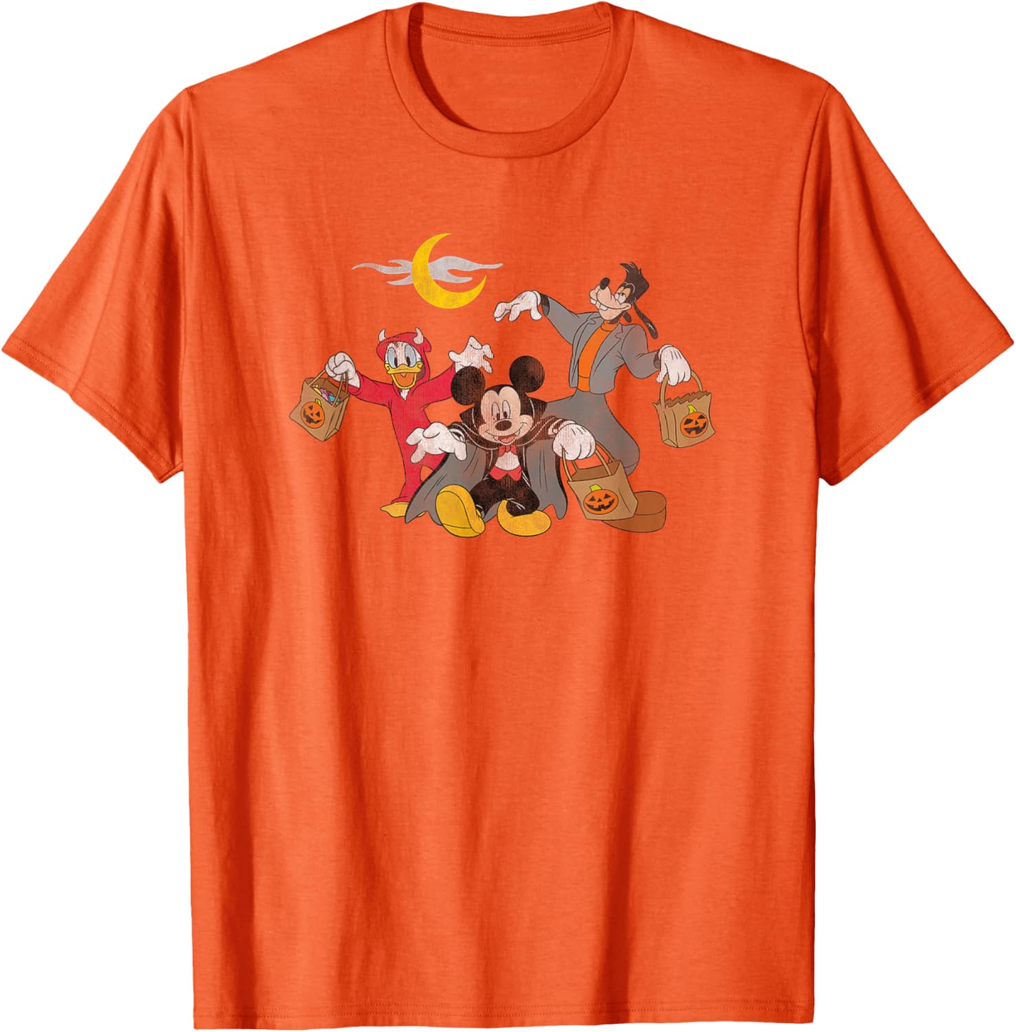 Disney Mickey Goofy Donald Halloween Squad T-Shirt for Fun Celebrations - 7