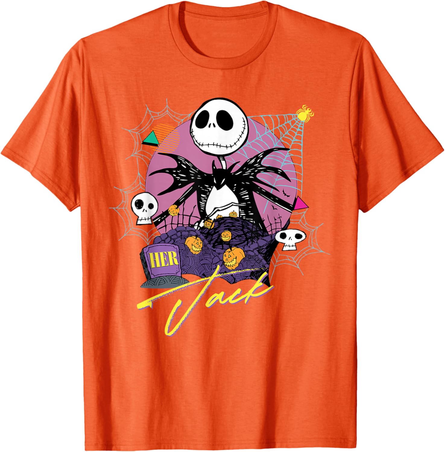Disney The Nightmare Before Christmas Matching Her Jack T-Shirt for Fans - 22