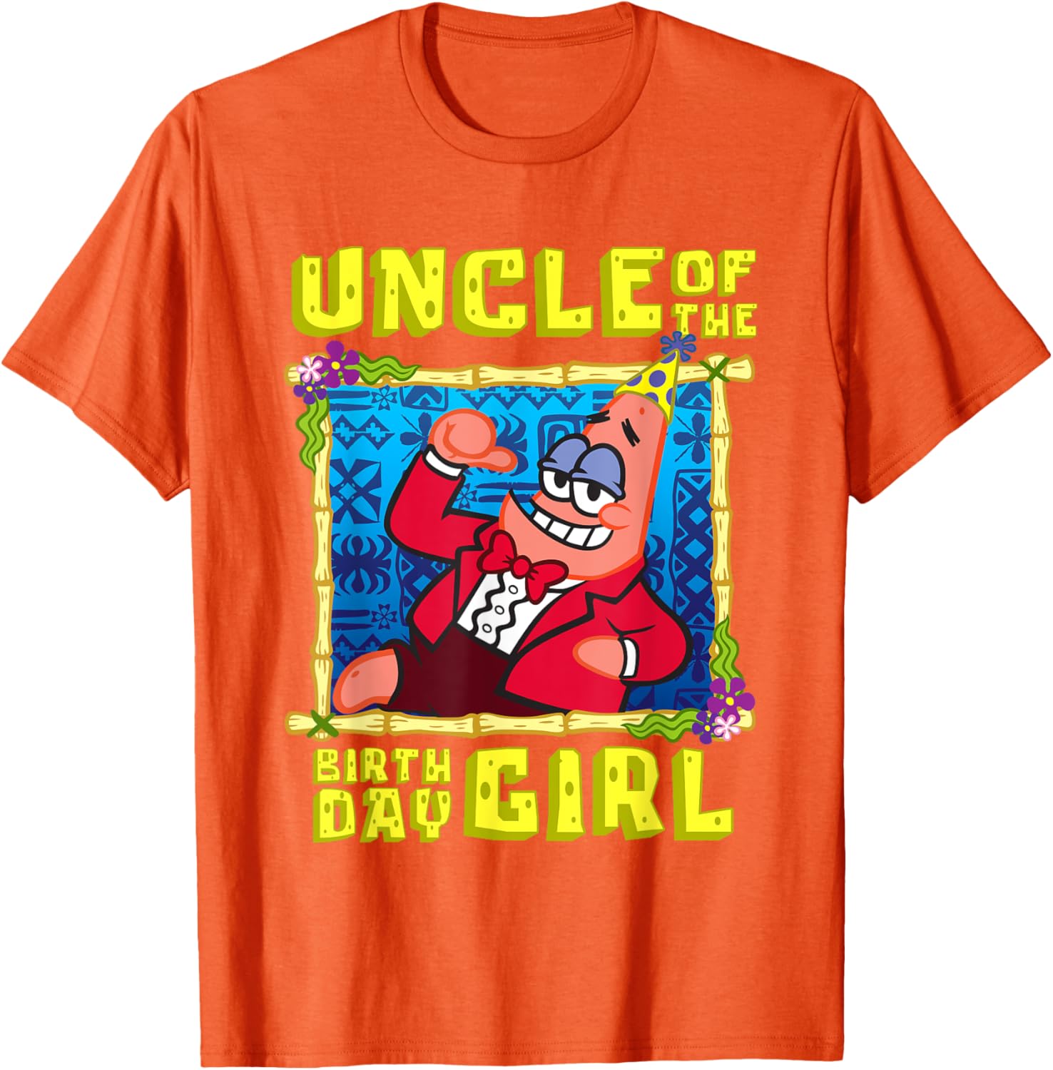 SpongeBob Patrick Uncle Gift T-Shirt for Birthday Celebration Fun - 10