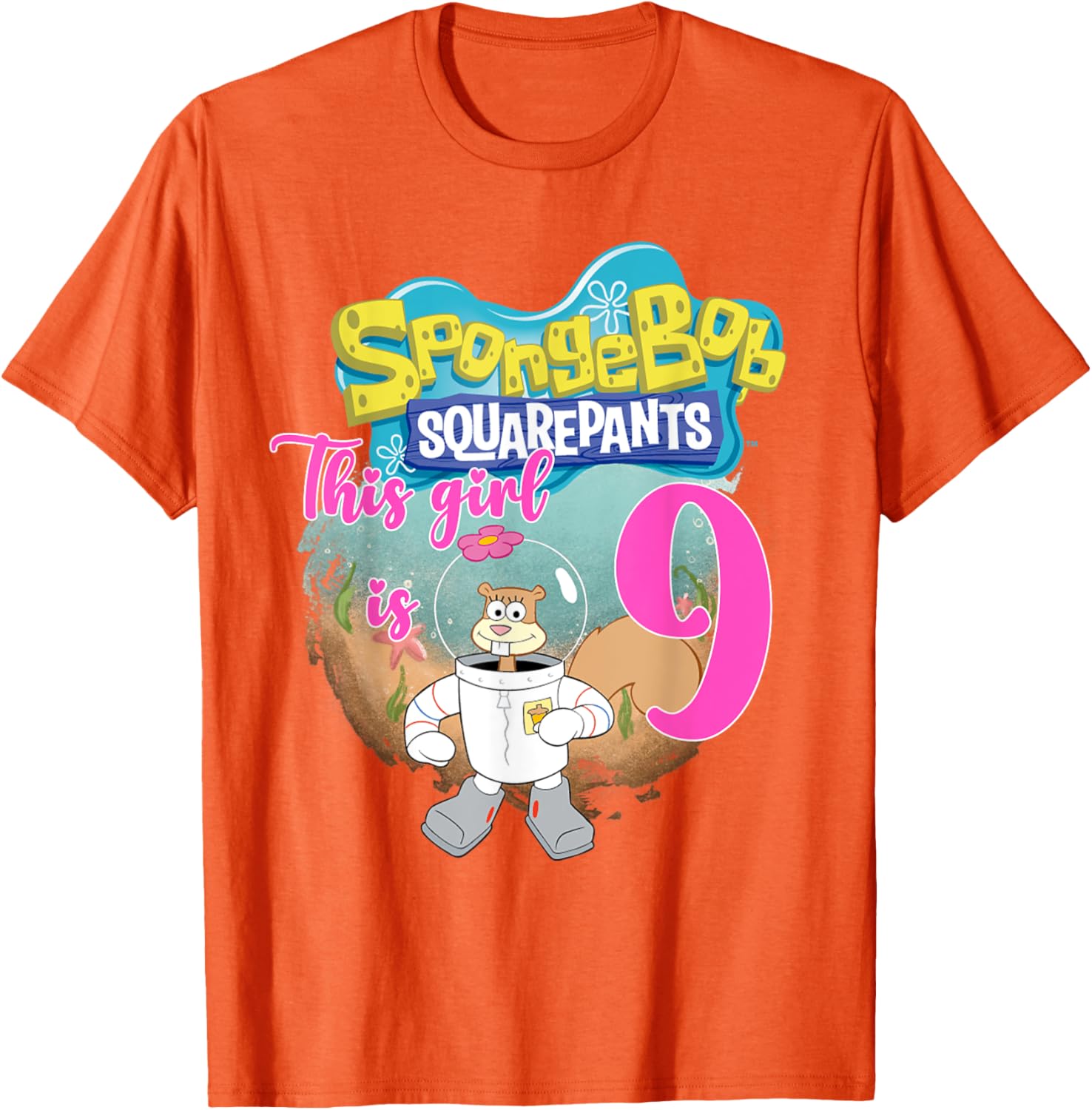 Mademark SpongeBob SquarePants 9th Birthday Sandy Cheeks T-Shirt - 4