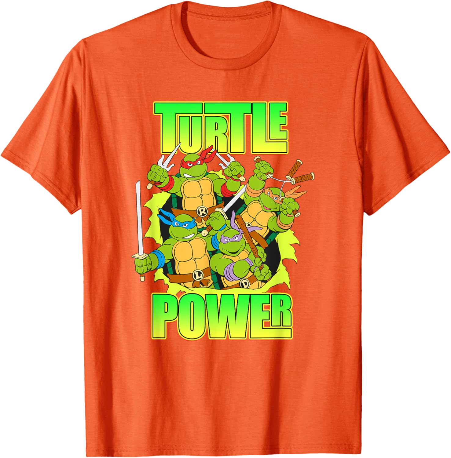Mademark Teenage Mutant Ninja Turtles Retro Turtle Power T-Shirt - 19