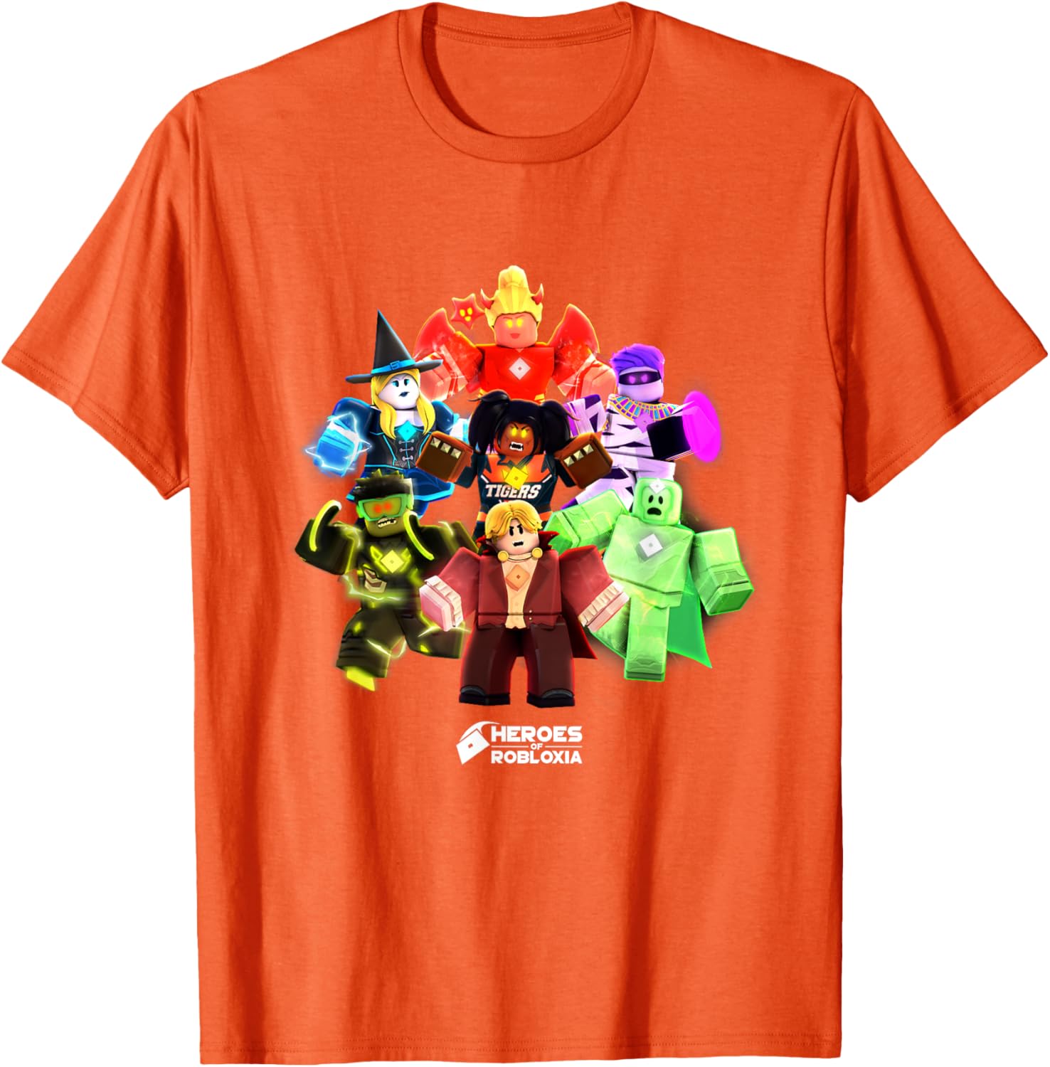 Roblox Halloween Heroes Black T-Shirt Classic Fit Short Sleeve Casual Wear - 3