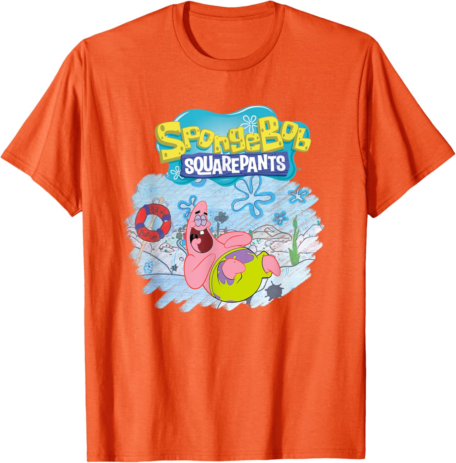 Mademark x SpongeBob SquarePants Patrick Star Happy T-Shirt for Fans - 7