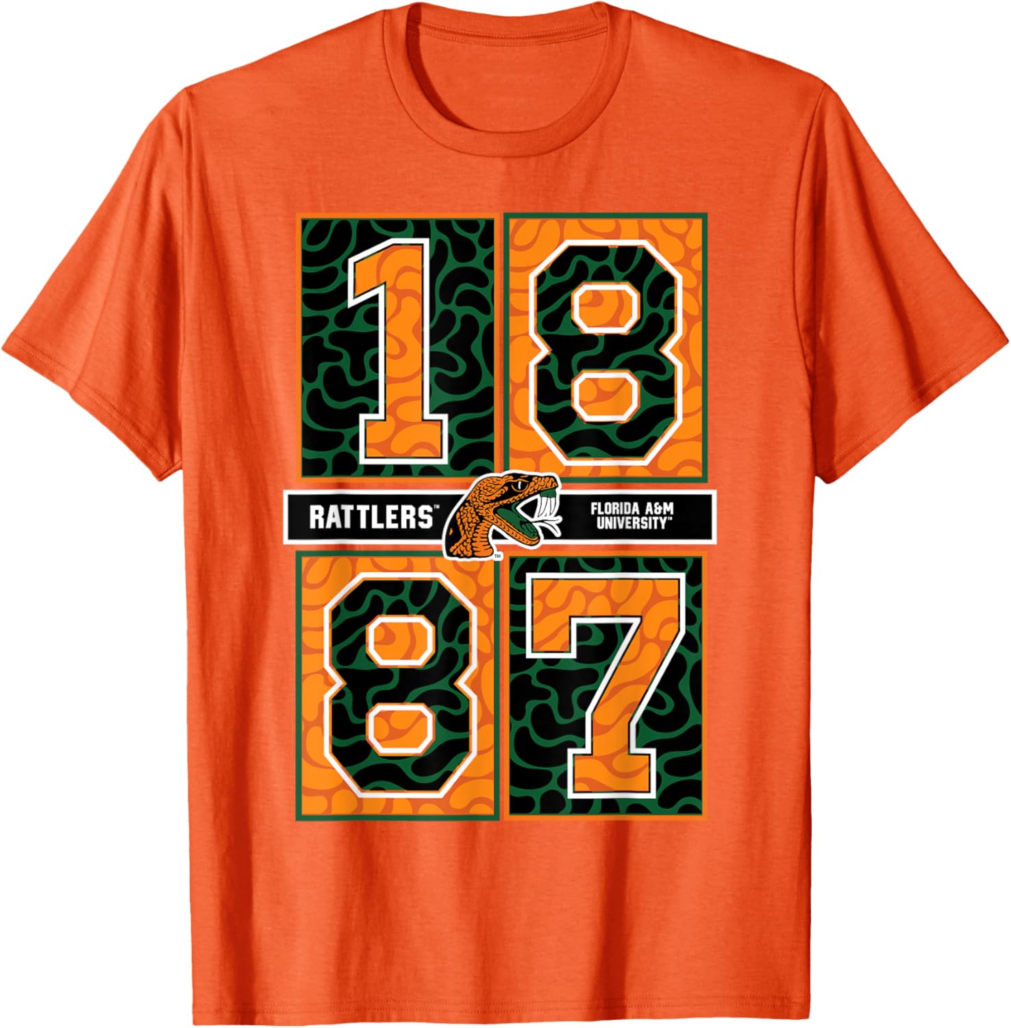 Florida A&M University Rattlers Concrete Date HBCU T-Shirt for Fans - 1