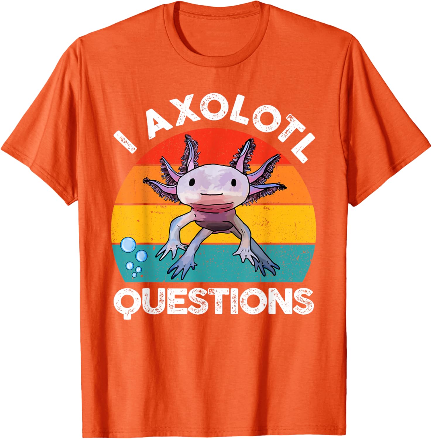 Cute Axolotl Questions Graphic Kids T-Shirt Fun and Stylish Gift for Kids - 8