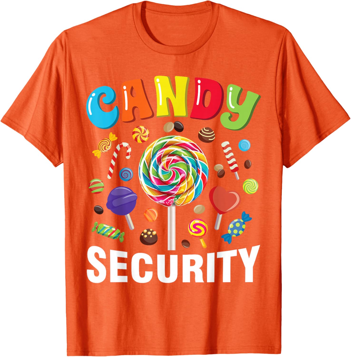 Funny Candy Security Halloween Costume T-Shirt for Spooky Fun - 18