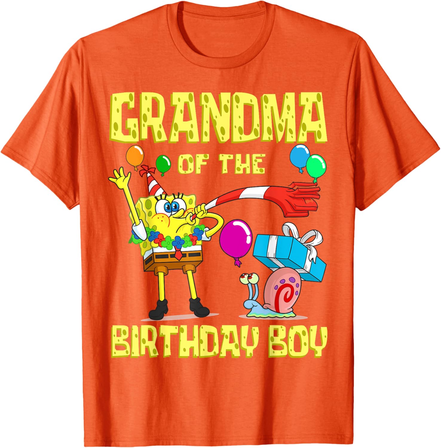 SpongeBob Grandma of the Birthday Boy T-Shirt Fun Party Apparel - 10