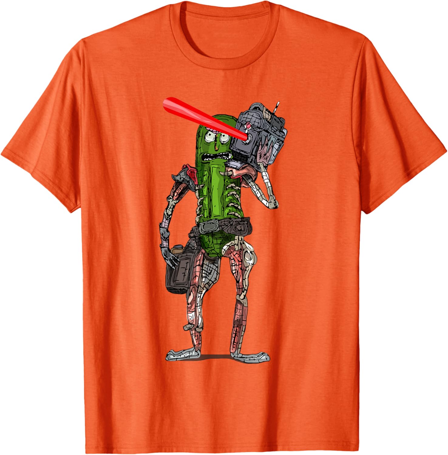 Pickle Rick Laser Beam T-Shirt - Fun Rick and Morty Apparel for Fans - 14