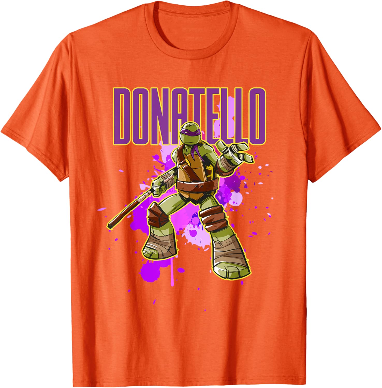 Mademark Teenage Mutant Ninja Turtles Donatello Purple Splatter T-Shirt - 1