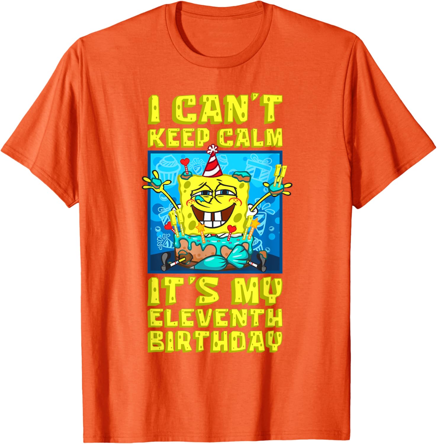Mademark SpongeBob 11th Birthday T-Shirt for Boys - Fun and Playful Design - 20