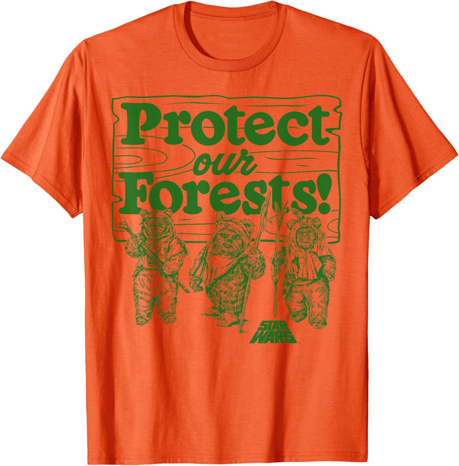 Star Wars Ewoks Protect Our Forests T-Shirt for Disney Fans - 11