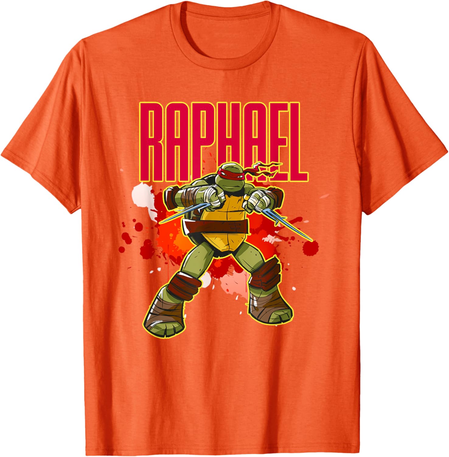 Mademark Teenage Mutant Ninja Turtles Raphael Red Splatter T-Shirt - 1