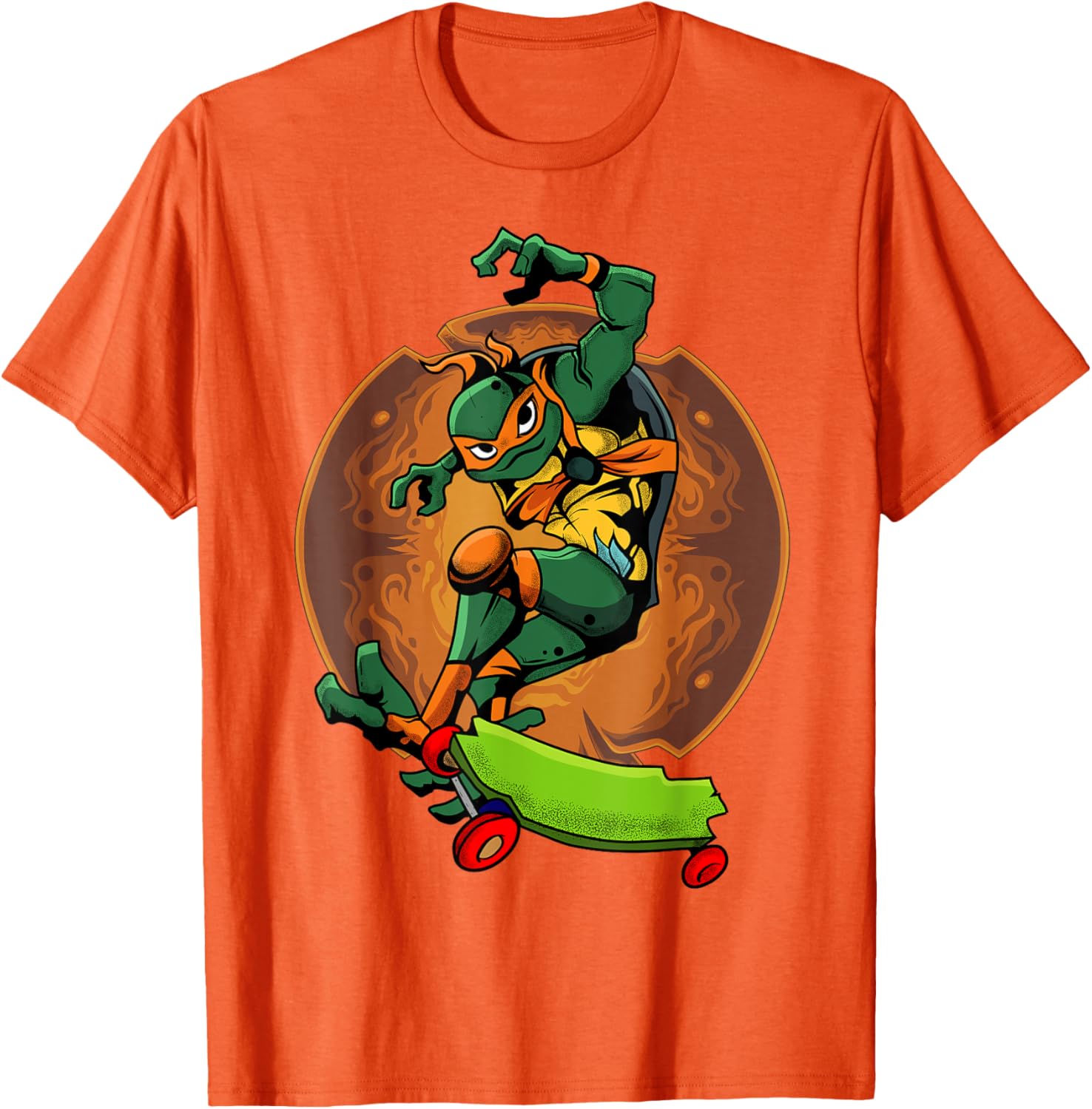 Mademark Teenage Mutant Ninja Turtles Mikey Skateboard T-Shirt for Kids - 11