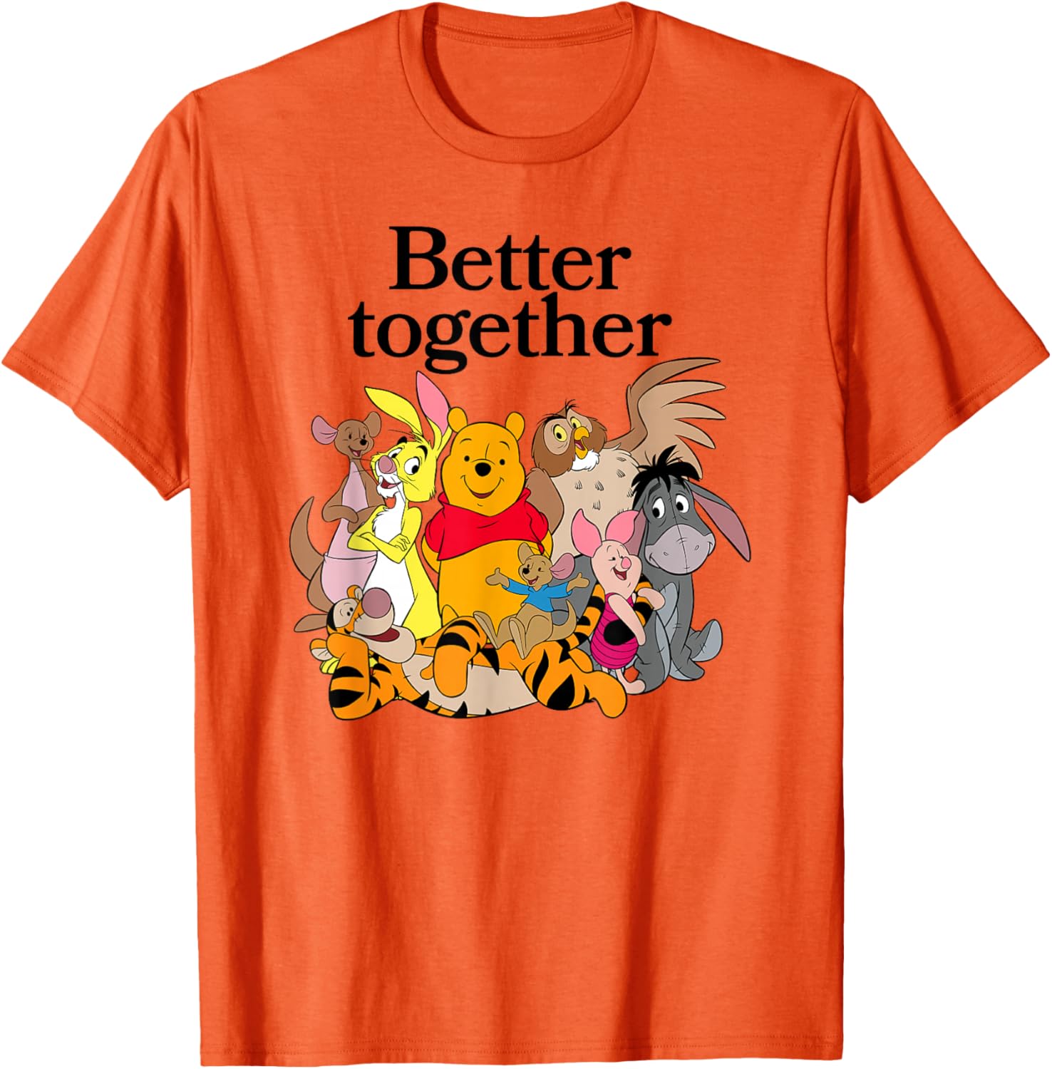 Winnie the Pooh Better Together Friends Group Shot T-Shirt for Fans - 5