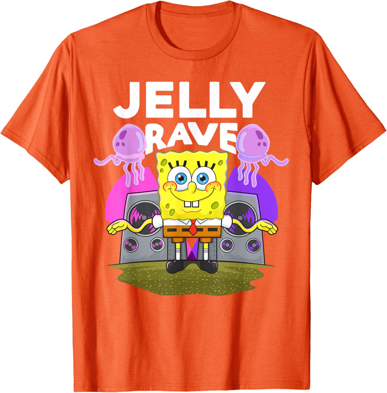 Mademark x SpongeBob SquarePants Jelly Jam Rave T-Shirt for Fun Lovers - 10