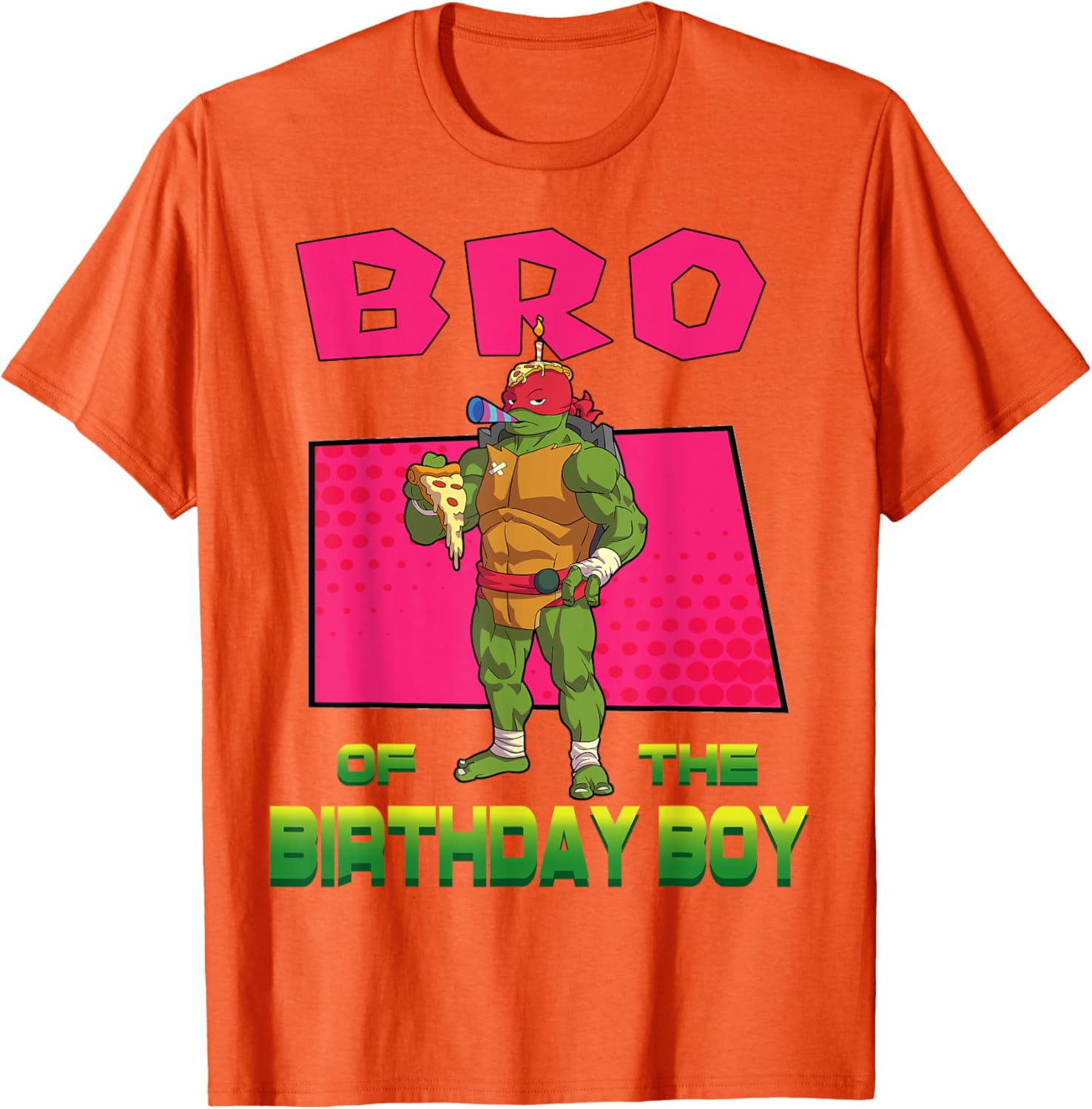 Mademark Teenage Mutant Ninja Turtles Raphael Pizza Party T-Shirt for Kids - 18
