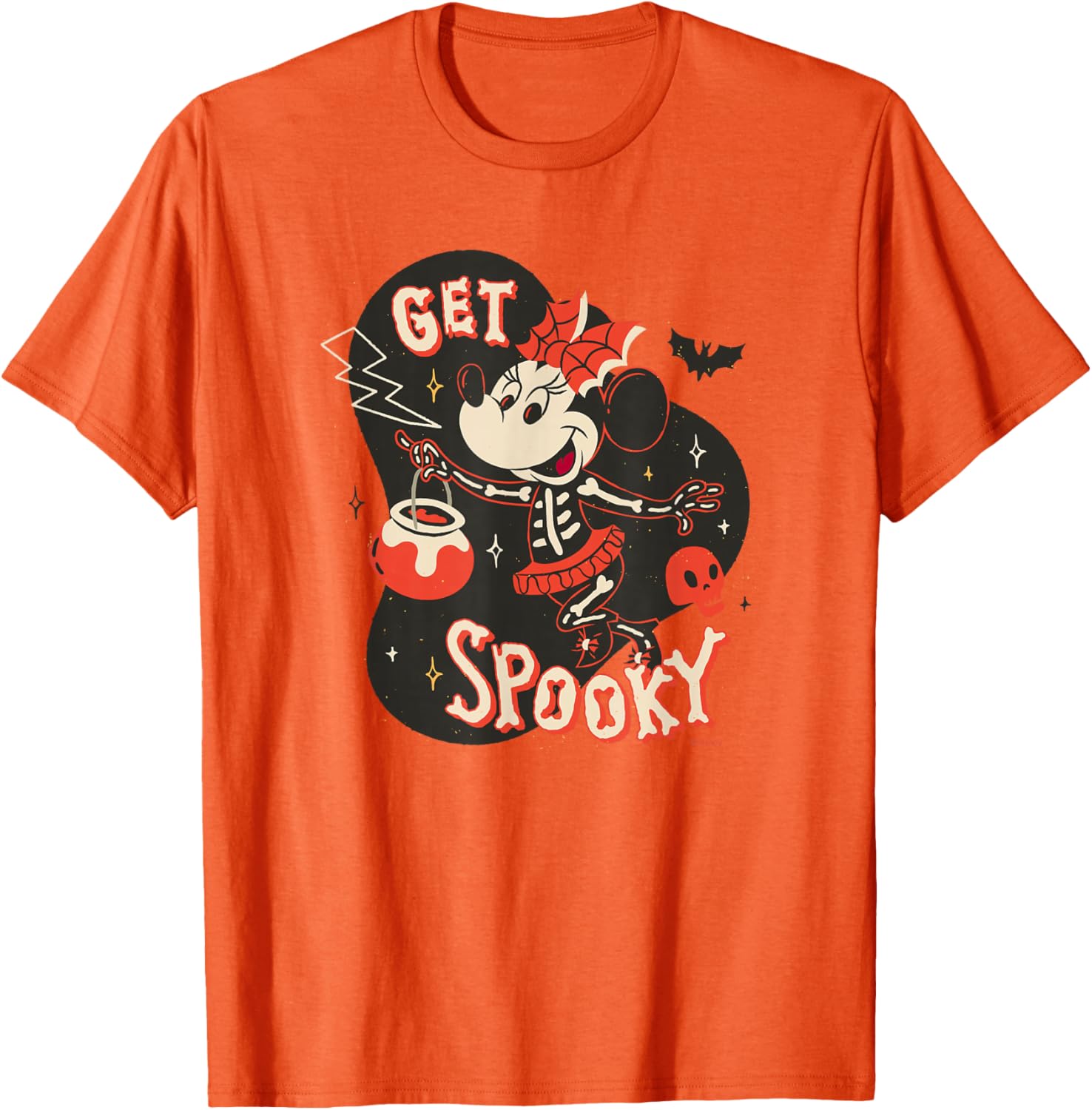 Disney Minnie Mouse Skeleton T-Shirt for Spooky Halloween Fun - 14