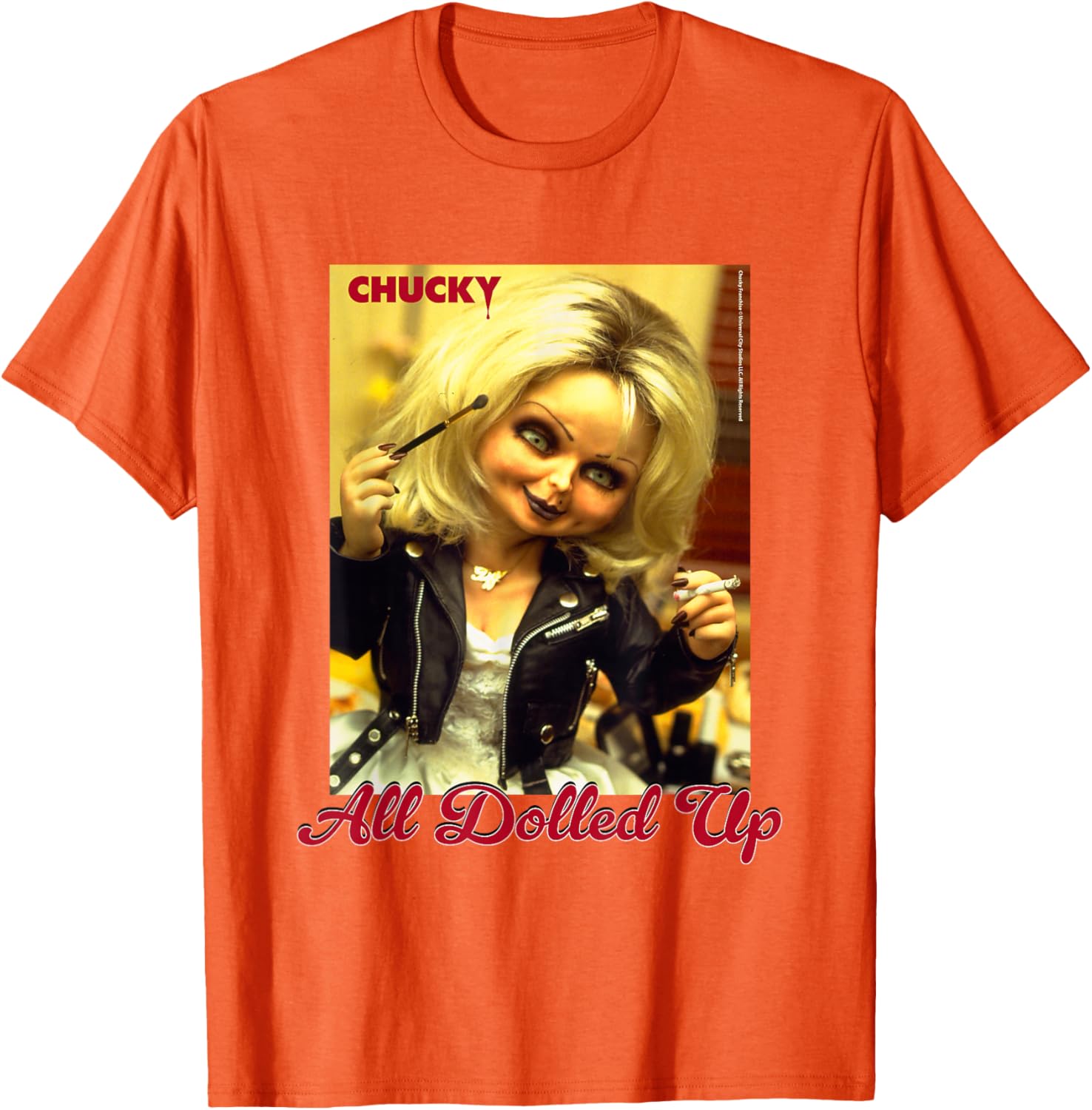 Chucky and Tiffany All Dolled Up T-Shirt for Horror Movie Fans - 19