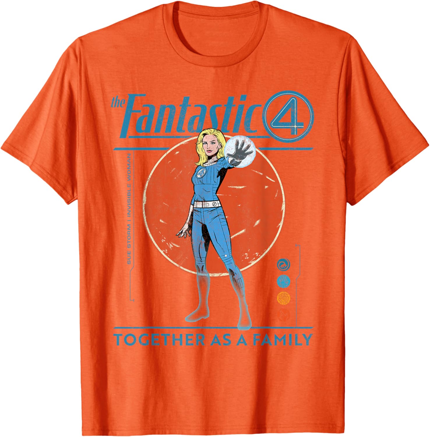 Marvel Fantastic Four Retro T-Shirt Featuring The Invisible Woman Design - 23