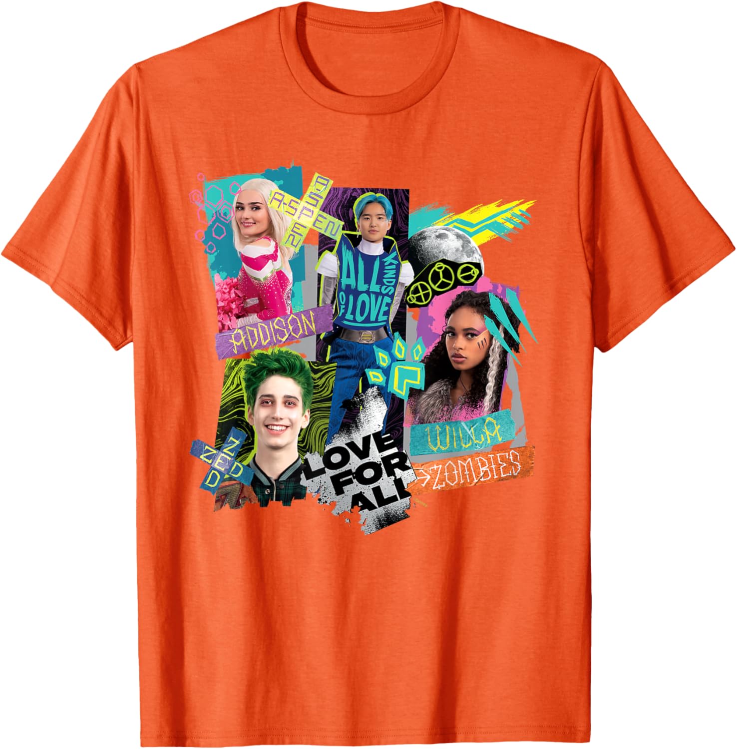Disney Channel Zombies 3 Love for All T-Shirt for Kids and Teens - 21